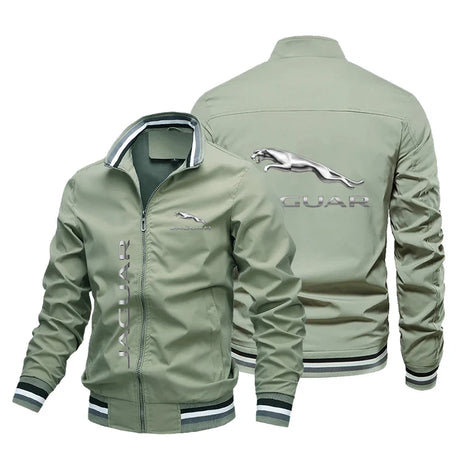 2023 New Trendy Jaguar Car Logo Men's Jacket Casual harajuku Slim Oversized Outdoor Sports Motorcycle Jacket Men Clothing Coats