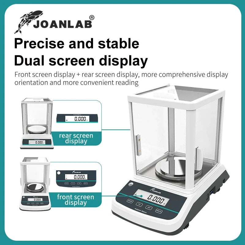 JOANLAB Analytical Balance Lab Digital Scales Electronic Balance Precision Balance Scale Range: 200/300/500g Resolution: 0.001g