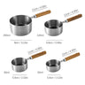 4pcs Measuring Cups Set Cake Baking Flour Measuring Cups Stainless Steel Handle Kitchen Measuring Bakeware And Cooking Utensils