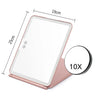 Led  Make Up Mirror With Light  Tool Portable Foldable Travel Desk Vanity Table Bath Bedroom Makeup Tools Lighted Makeup Mirrors