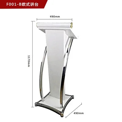 Simple Modern Class Furniture Church Lectern Speech Table Reception Desks Solid Wood Front Desk Cashier Desk Hotel Podium Tables