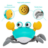 Interactive Crab Toy for Babies Creative Crawling Crab Escape Electronic Toys Animal Pet Runaway Musical Toys Gifts Dropshipping