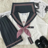 JK uniform suit Japanese college style sweet long and short-sleeved sailor suit pleated skirt Fashion School Uniform