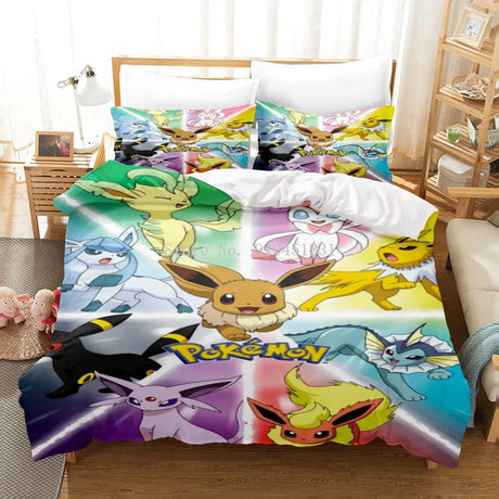 Pokemon Animation Derivatives Bedding Sets Australia / Europe / USA Full Queen King Size Kids Children Boys Quilt Duvet Cover