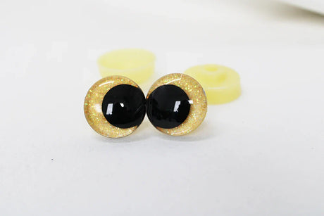 10pairs new eyes 12mm 14 16 18 20 25 30mm  3D Cartoon glitter toy safety eyes  doll eyes eyes with hard washer -C11