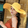 Summer Straw Hat Women's Hats Beach Holiday Visors Female Protection Big Eaves Bucket Hat Cap Women Sun Hat Panama Caps Foldable