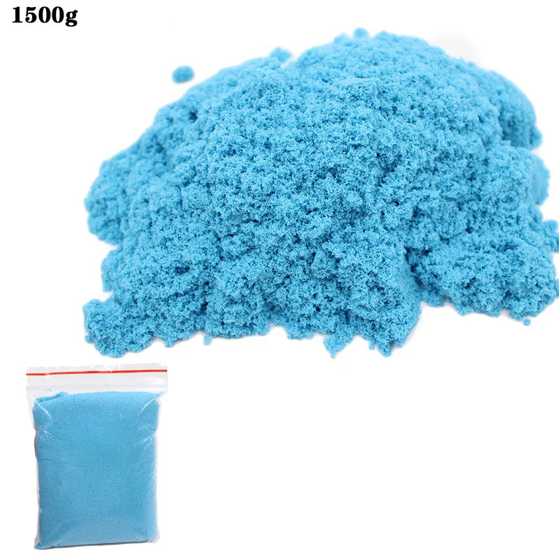 New 1500g Dynamic Sand Toys Magic Clay Colored Soft Slime Space Sand Supplies Play Sand Model Tools Antistress Toys for Kid