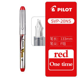 1pcs PILOT Fountain Pen SVP-20NS Disposable Straight Liquid Vpen F Nib Quick Dry Student Writing Calligraphy Practice Stationery