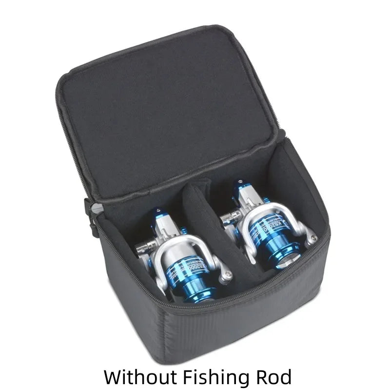 1pcs High-capacity Fishing Box Bag Multifunctional Shockproof Fishing Accessory Spinning Rod Reel Outdoor Case Portable Storage