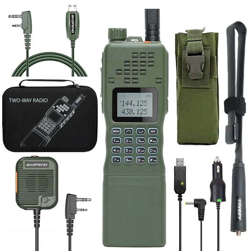 Baofeng 15W Powerful Walkie Talkie AR-152 Military Tactial Dual Band UHF/VHF Two way Radio 12000mAh AN /PRC-152 Transceiver