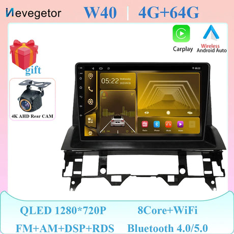 For Mazda 6 2002 2003 2004 2005 2006 2007 2008 WIFI 7862CPU Android 13 All In One Car Multimedia Player Intelligent System