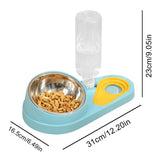 Tilted Cat Food Bowl Set Automatic Pet Water Dispenser and Food Bowl Pet Supplies for Cats Dogs Feeding & Watering Accessories
