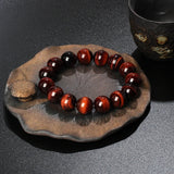 Original Lightning Red Tiger Eye Bracelets Men 6-16mm Natural Energy Stone Round Beads Bracelets for Women Soul Jewelry Pulsera