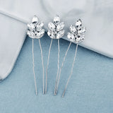 Bride Hairpins Wedding Hair Accessories Trendy Crystal U-shaped Alloy Hair Sticks Forks Girls Banquet Crowns Noiva Jewelry