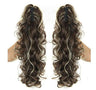 Synthetic Long Wavy Claw Clip On Ponytail Drawstring Hairpiece Wave Curly Black Brown Blonde Ombre Fake Hair for Women