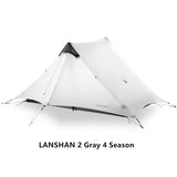 2018 FLAME'S CREED LanShan 2 Person Oudoor Ultralight Camping Tent 3 Season Professional 15D Silnylon Rodless Tent