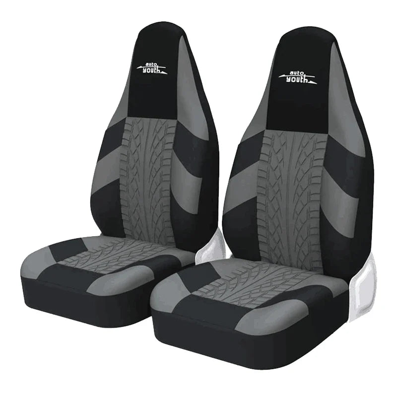 2pcs Front High Bucket Car Seat Covers Universal for Most Cars Sport Seat Protector for Peugeot 107 for 1983 Camaro for Twingo 3