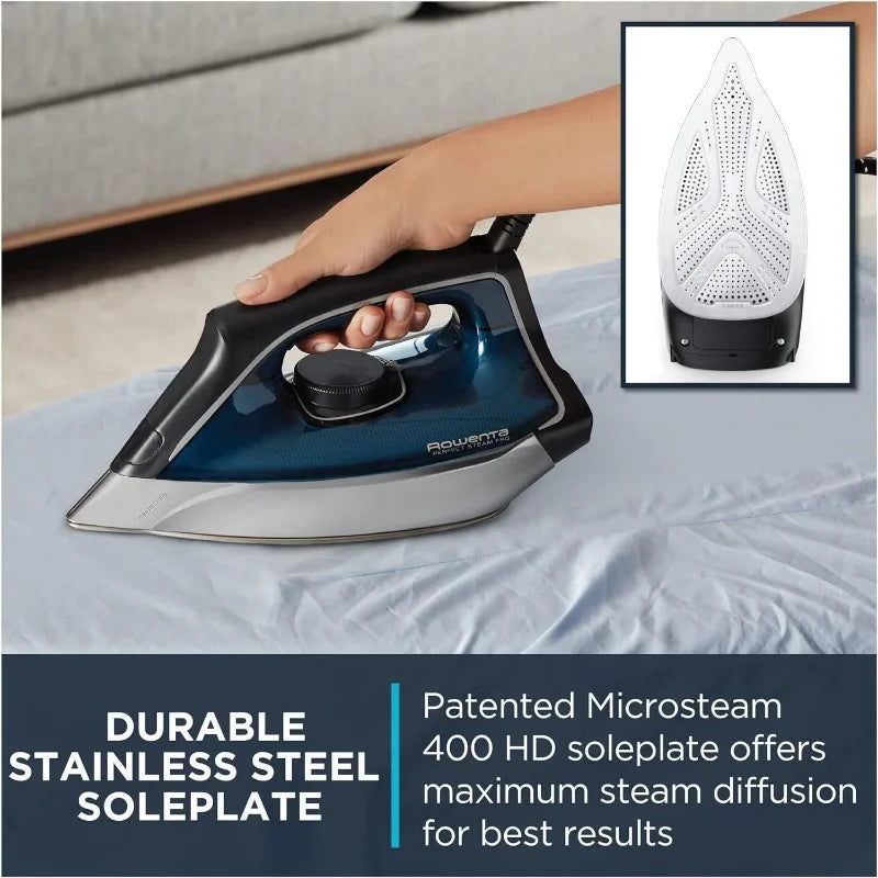 Rowenta Stainless Steel Soleplate Steam Station, 37 Ounce Removable Tank, Fast Heat Up, 1800 Watts Iron, Garment Steamer, DG8624