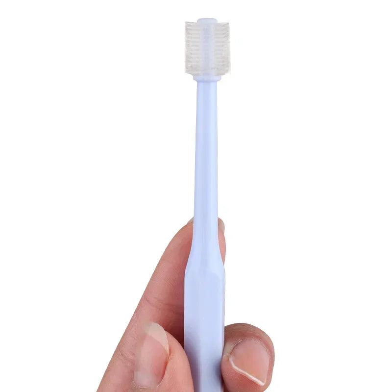 Dog Toothbrush Finger Toothbrush Soft Brushing Dogs Cats Teeth Cleaning Freshener Protection 360 Degree Oral Care For Pet