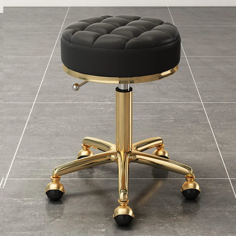 Hairdressing Stool Salon Furniture Barber Shop Chairs Stylis Tattoo Chair Liftable Rotatable Beauty Nail Pulley Work Chair