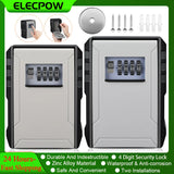 Elecpow New 4 Digits Password Key Box Metal Material Outdoor Waterproof Wall Mounted Lock Storage Box Anti Theft Key Safe Box