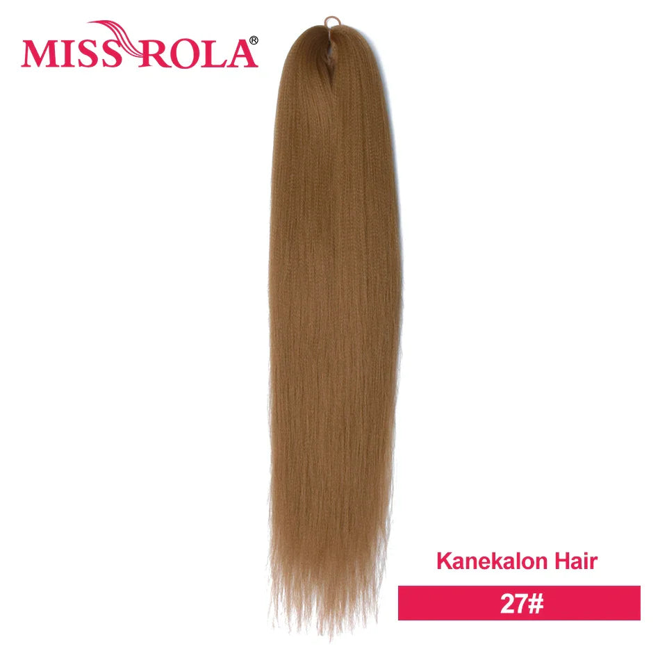 Miss Rola Synthetic Wholesale Bulk 6 Pieces 30Inch 28Inch 26Inch Pre Stretched Jumbo Braiding Hair Kanekalon EZ Twist Braid Hair