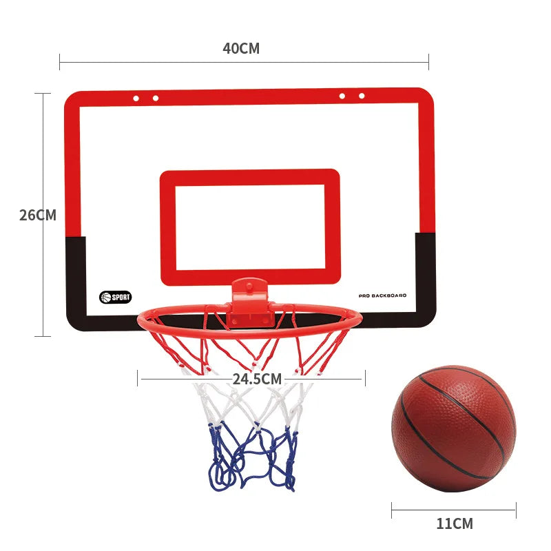 Portable Basketball Hoop Toys Kit Foldable Indoor Home Basketball Fans Sports Game Toy Set for Kids Children Adults