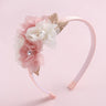 Artificial Flower Hairbands for Girls Trendy Pearl Cute Kids Headband Flowers Wreath Crown Party Headwear Hair Accessories