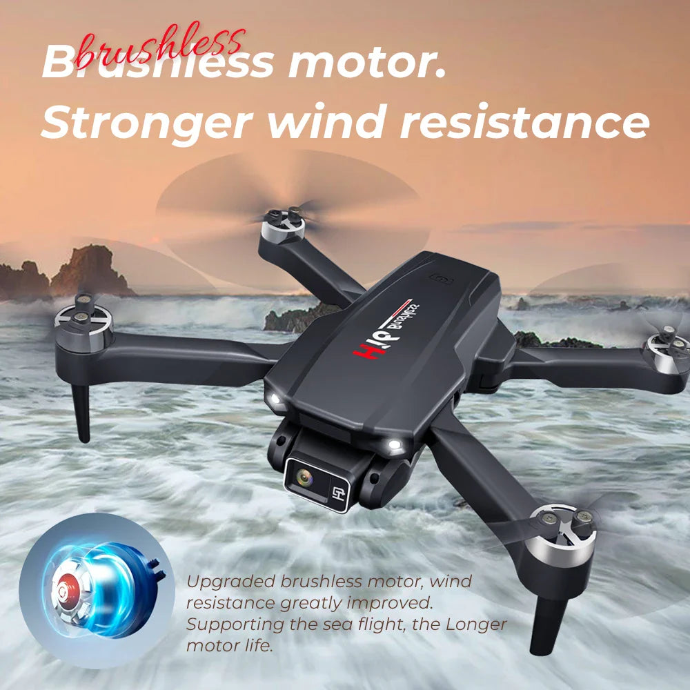 Mini RC Drone With Camera Wifi Fpv Brushless Photography Foldable Quadcopter Professional Drones H16 Toys for Children 14Y+