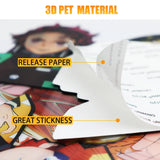 Anime ONE PIECE Charlotte Linlin Character 3D Lenticular Motion Stickers Waterproof Decals for Car Tablet Computer Stickers