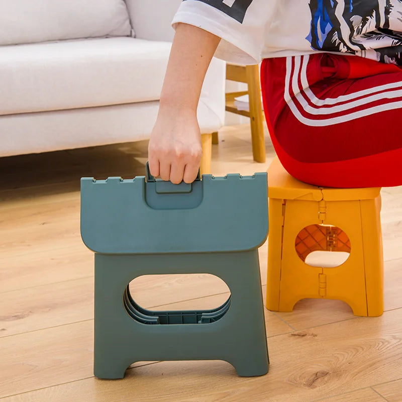 Portable Plastic Folding Stool Outdoor Fishing Stool Small Stool Kindergarten Children's Bench Adult Low Stool Folding Stool