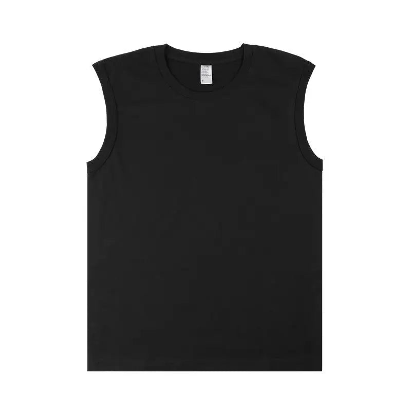 2024 New summer Sleeveless Shirt Gyms Tank Top Men Cotton Running Bodybuilding Workout Undershirt Sports Vest Men M-XXXXXL