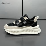 Chunky Sneakers Mens Designer Running Shoes Fashion Casual Microfiber Leather Fabric Breathable Height Increased Platform Shoes