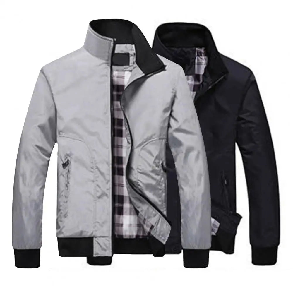 Fashionable Men Jacket Quick Dry Loose Skin-friendly Wear Resistant Spring Coat  Men Coat Windproof