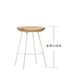 High Wood Stool Modern Minimalist High Chair Solid Wood Home Bar Stool Creative Bar Chair Cashier Counter Iron Art