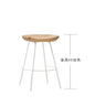 High Wood Stool Modern Minimalist High Chair Solid Wood Home Bar Stool Creative Bar Chair Cashier Counter Iron Art