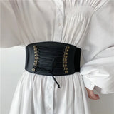 Free Shipping New Popular Cummerbunds Dress Elastic Bow Rope Velvet Vintage Rivet Tassel Wide Cummerbund Waist Belt Female Lady