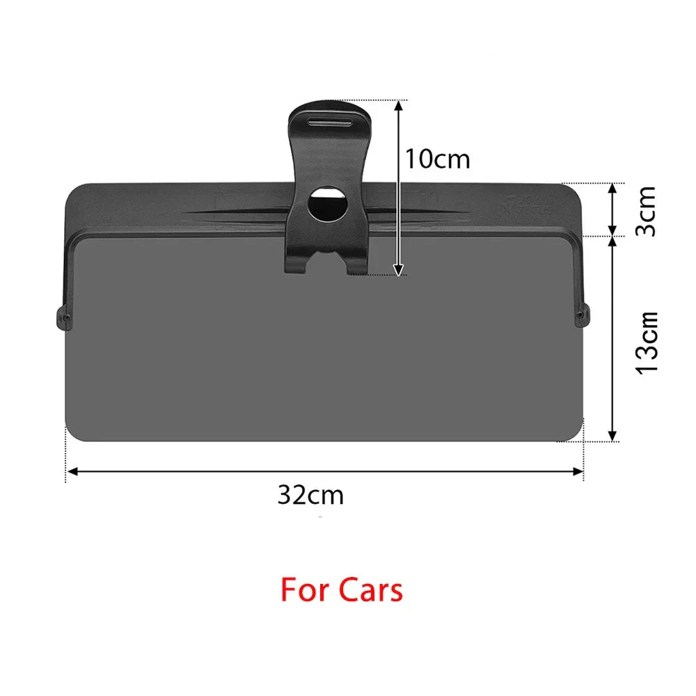 Universal Car Sun Visor Anti-Dazzle Anti-UV Adjustable Blocker Polarized Sunshade Plate Clear Vision SUVs Trucks Car Accessories