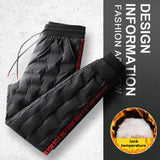 90% White Duck Down Padded Pants Drawstring Waist Winter Pants Thickened White Duck Down Padded Joggers Warm Winter Sweatpants