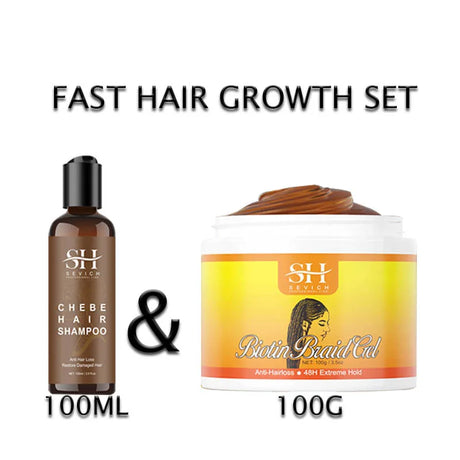 Fast Hair Growth set Traction Alopecia Styling Braiding Gel Chebe Hair Mask Anti Hair Break Hair Strengthener Hair Loss Treatmen