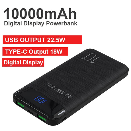 20000mAh Portable Power Bank External Battery Charger USB 22.5W USB TYPE C PD 20W Poverbank Phone Charger For Smart Mobile Phone