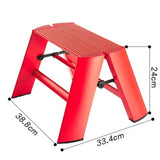 Aluminum Alloy Home Ladder Stool Wide Pedal Type Safety Anti-skid 2 Step Ladder Wash Table Climbing Children Stool