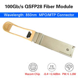 High Speed QSFP28 100G 850nm Fiber Optical Module 100GBASE-SR4 100m MTP/MPO DDM For Cisco QSFP28-100G-SR4/ Mikrotik Equipment