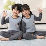 Autumn Cotton Sleepwear Sets for Children Baby Girls Lovely Heart Pajamas 2Pcs Long Sleeve Shirts+Pants Loungewear Kids Clothing