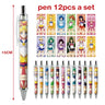 12pcs Anime Figure Sailor Moon Kawaii Cartoon Peripheral Ballpoint Pen Animation Derivatives Student Stationery Festival Gift