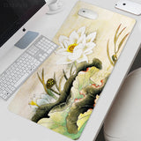 Mouse Pad Gaming Chinese Ancient Painting XL Mousepad XXL keyboard pad Natural Rubber Soft Non-Slip Office Accessories Mice Pad