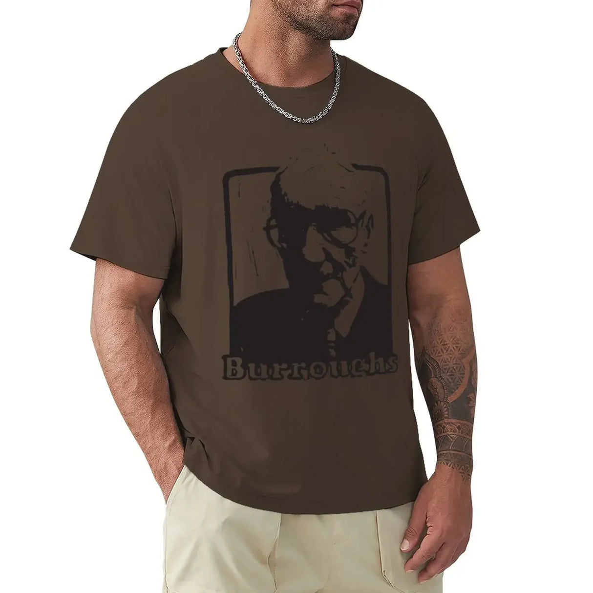 William S Burroughs T-Shirt cute tops shirts graphic tees Short sleeve tee plain black t shirts men