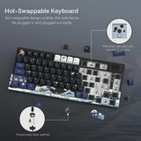 womier S-K80 Gamer Keyboard with Color OLED Display Mechanical Gaming Keyboard Hot Swappable Gasket Mount RGB Custom Keyboard