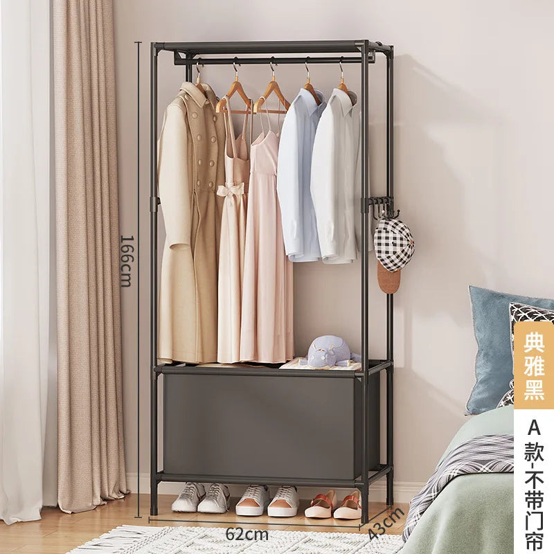 Simple Standing Coat Rack for Wall Clothes Hanger Rack Living Room Sofa Wardrobe Shelf Dressing Rooms Headboards Racks Floor Box