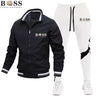 BSS FLEXX APPAREL 2024 Mens Tracksuits Men Sets Sweatshirt+sweatpants Tracksuit Zipper Stand Collar Sports Suit Jogging Fitness